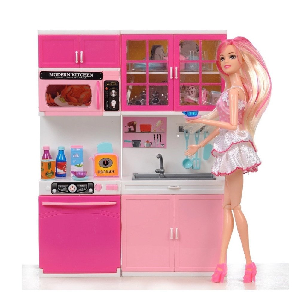 Kayyum Oyuncak 2012 Eklemli Bebek 2li Mutfak Seti