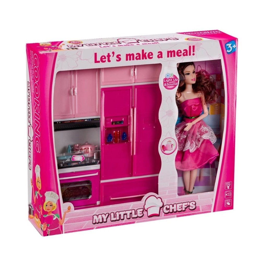 Kayyum Oyuncak 2012 Eklemli Bebek 2li Mutfak Seti