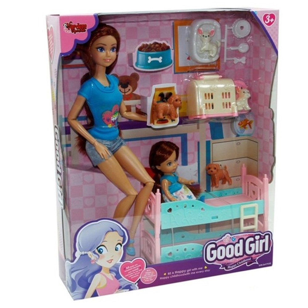 Vardem C115112 Aksesuarlı Ranzalı Bebek 29cm