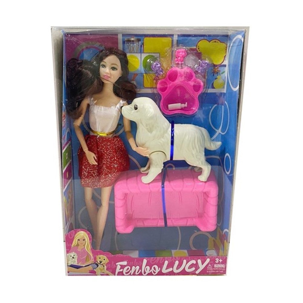 Kutulu 225 Manken Bebek Ve Köpekleri Set