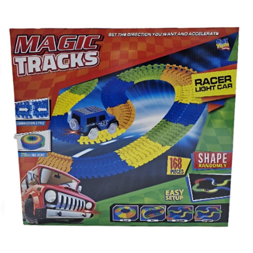 Magic Tracks 168pcs Araba Ve Parkur 8020