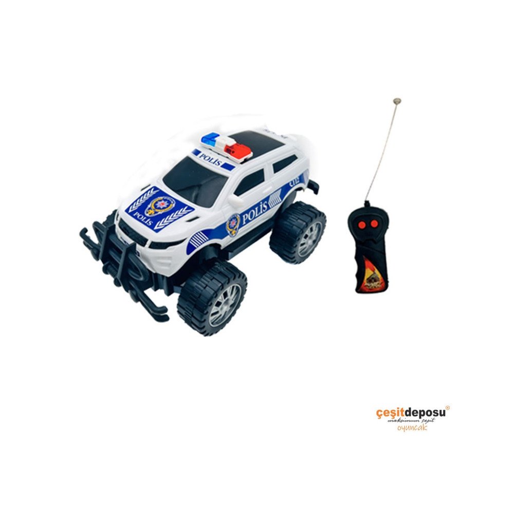 Kumandalı 2027P Pilli 2 fonk Polis Jeep 1:24