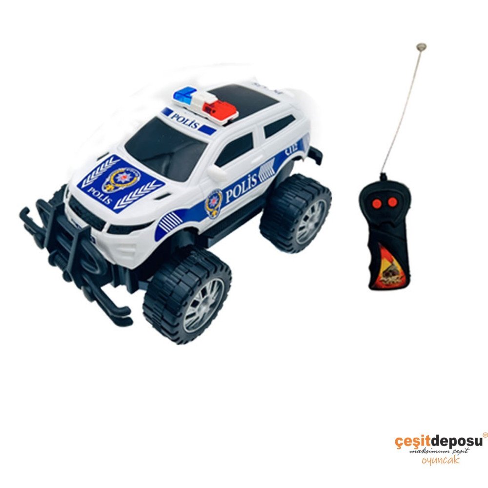 Kumandalı 2027P Pilli 2 fonk Polis Jeep 1:24