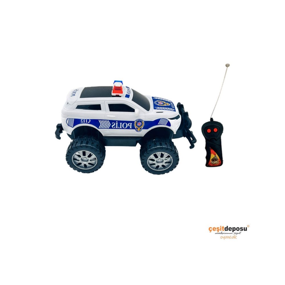 Kumandalı 2027P Pilli 2 fonk Polis Jeep 1:24