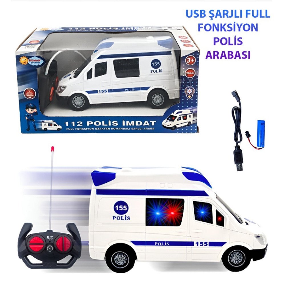 Uzaktan Kumandalı dmn345-240 F/f Şarjlı Polis