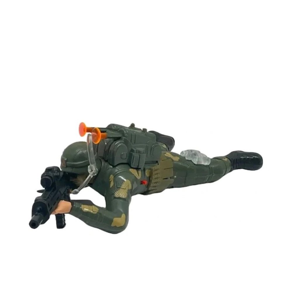 Kumandalı Hd9351 Pilli Işıklı Sürünen Asker