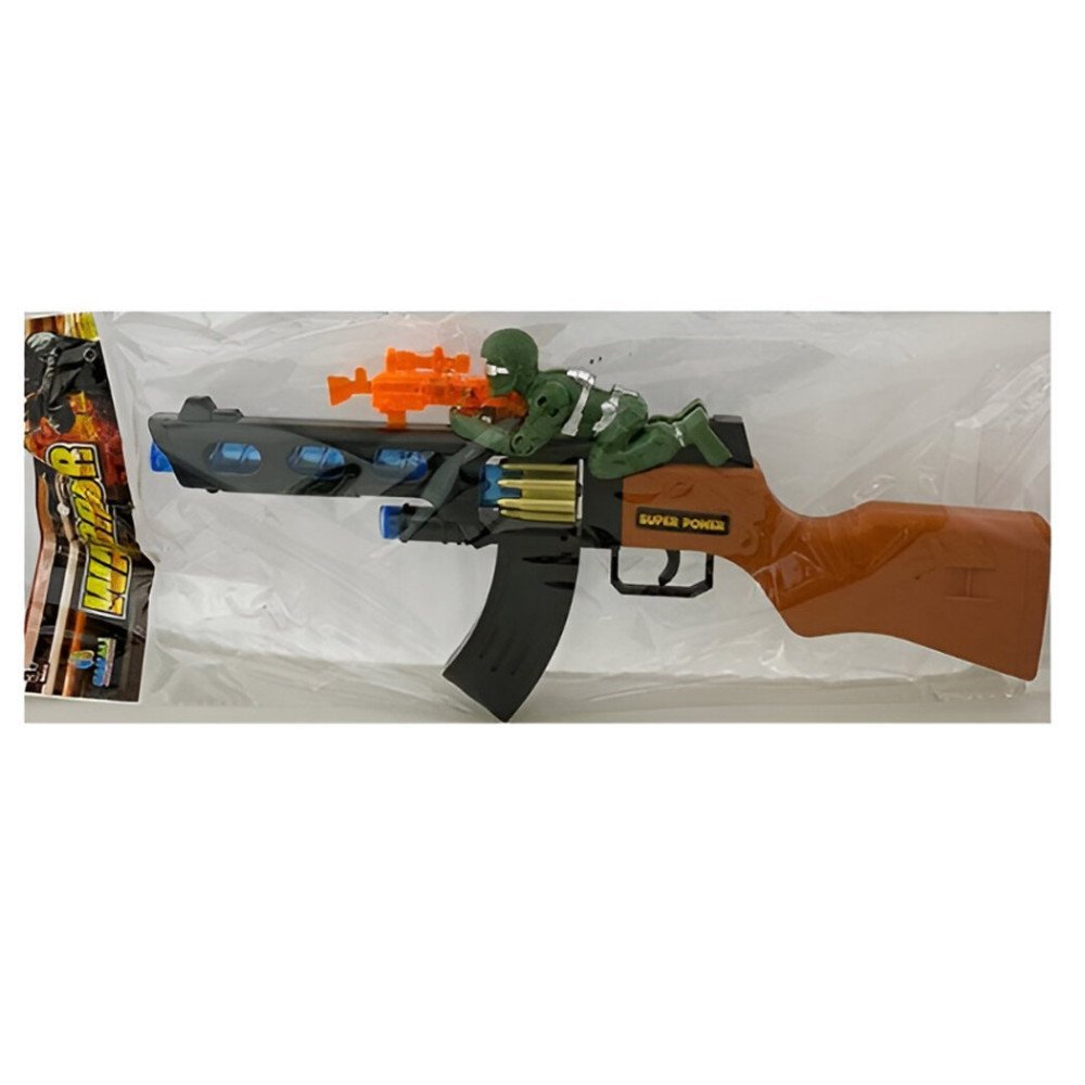 Poşetli CNL3801 Askerli Pilli Işıklı Tüfek