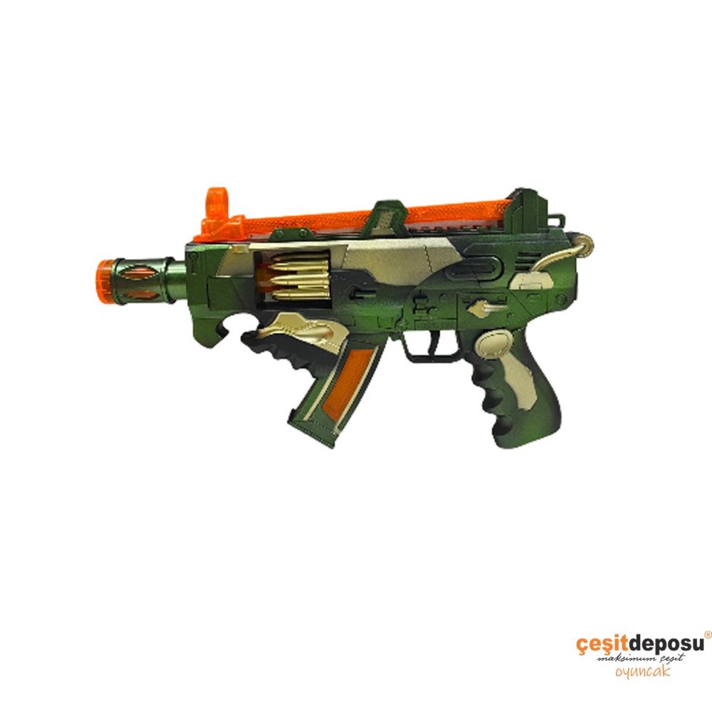 Poşetli CNL3802 Pilli Işıklı Sesli Silah Makineli
