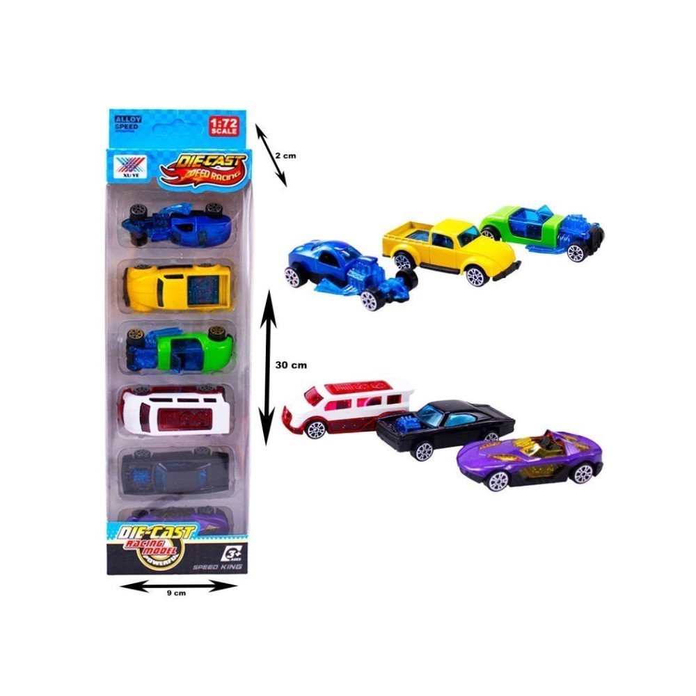 Kutuda K101A33 DIE-CAST 6lı Model Arabalar