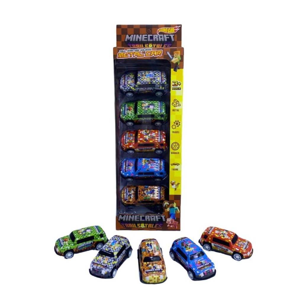 Kutuda 828-303 Metal Yarış Araba Serisi 5li