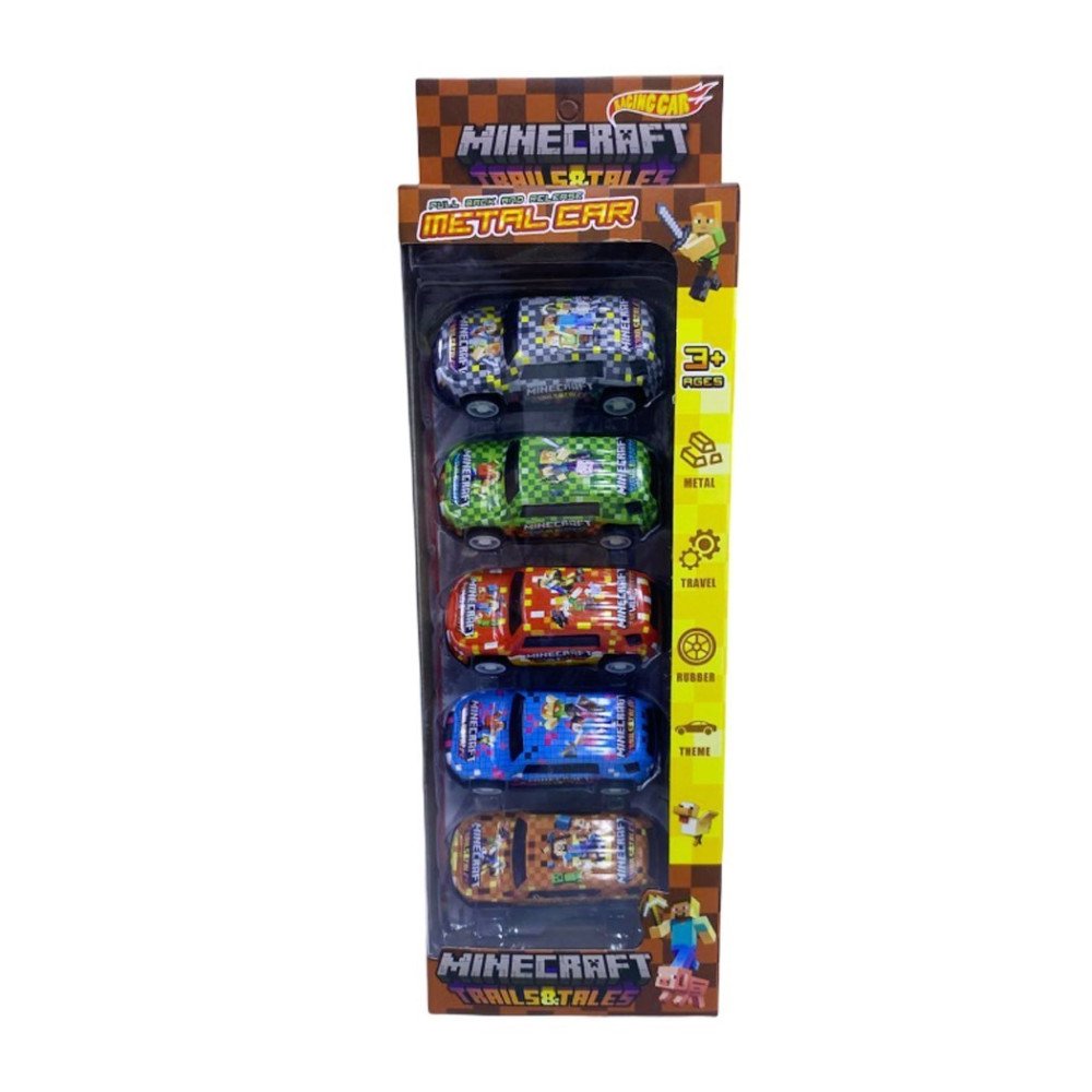 Kutuda 828-303 Metal Yarış Araba Serisi 5li