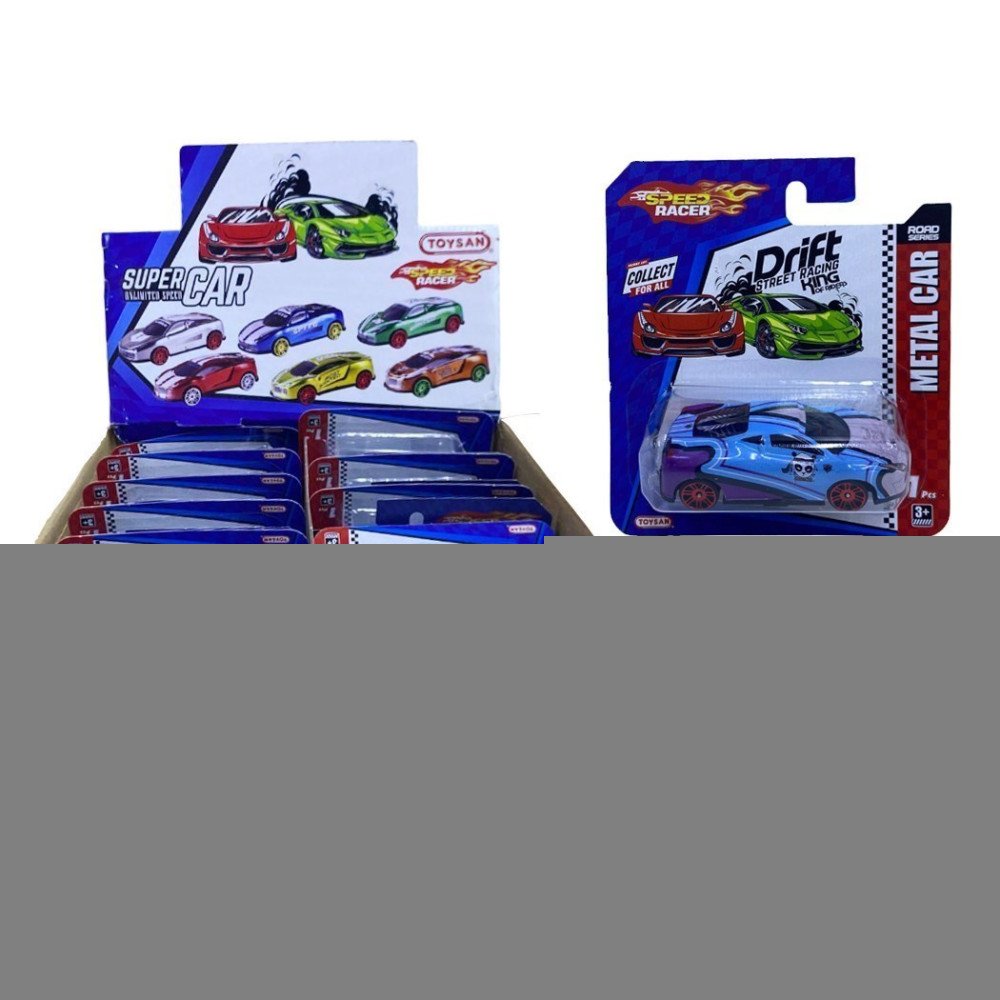 Kutuda Toy07 Metal Drift Araba 24lü
