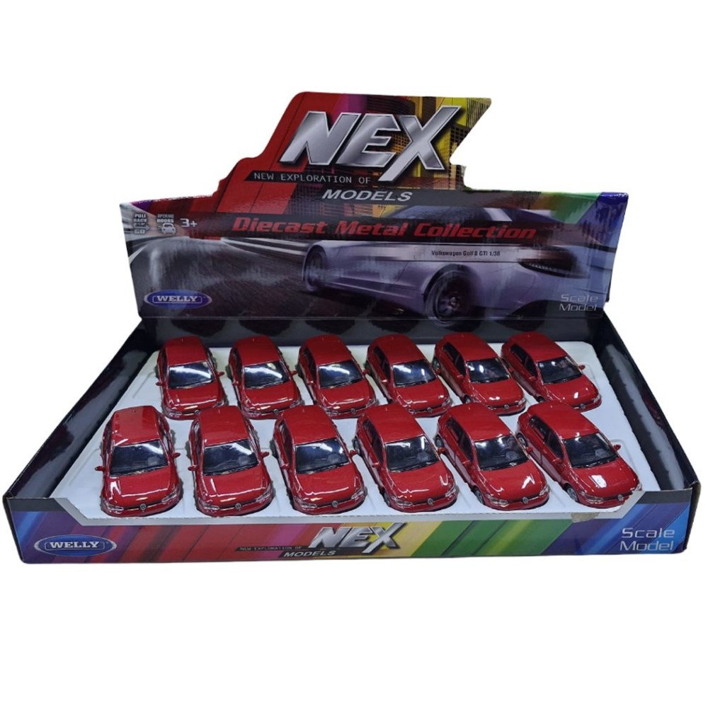 Welly 43823d Metal Çek Bırak 1:38 Wolkswagen Golf 
