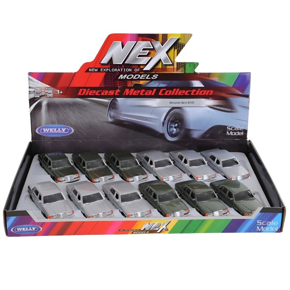 Welly 43686d Metal Çek Bırak Mercedes Benz W123