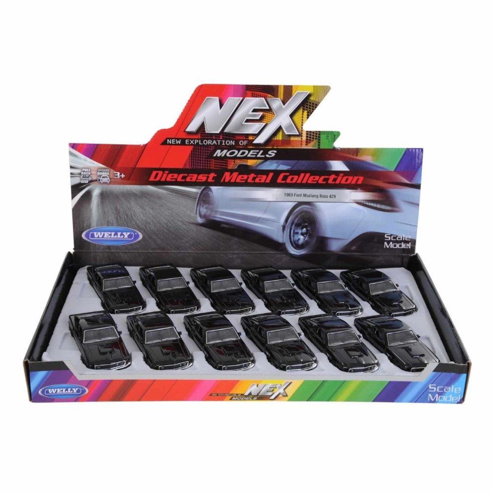 Welly 43713d Metal Çek Bırak Ford Mustang
