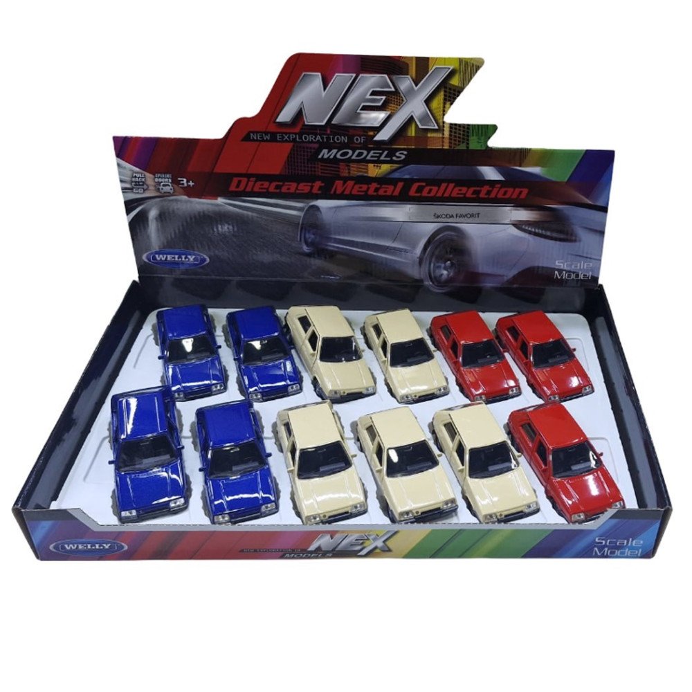 Welly 43805d Metal Çek Bırak Skoda Favorıt