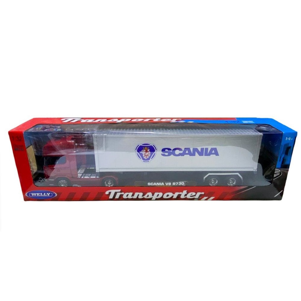 Welly 32671SW Scanıa V8 R730 Dorseli Tır 1:32 
