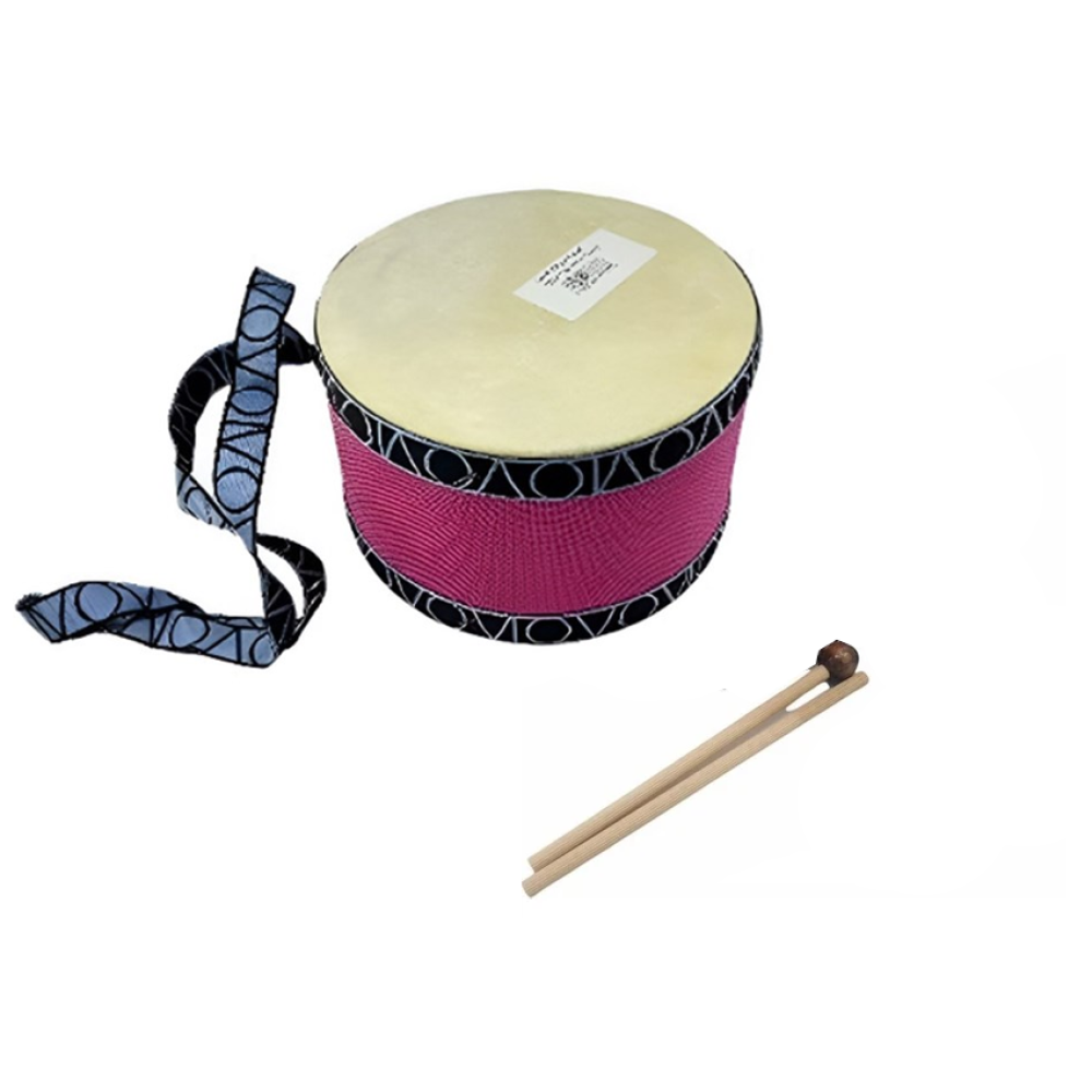 Derili Ahşap Davul 17cm Çap 11cm Genişli