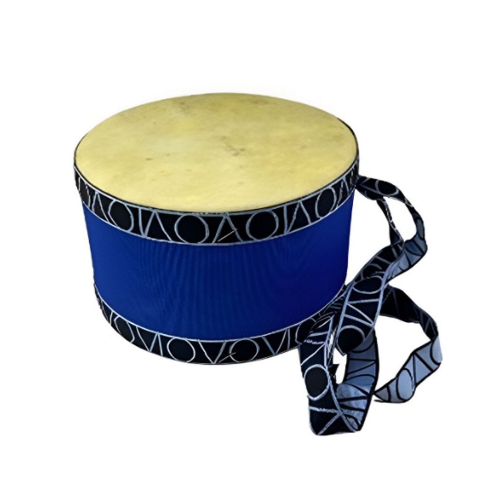 Derili Ahşap Davul 17cm Çap 11cm Genişli