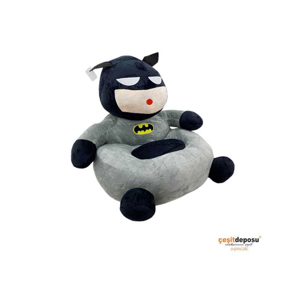 Siyah Kafa Figür Peluş Çocuk Koltuğu