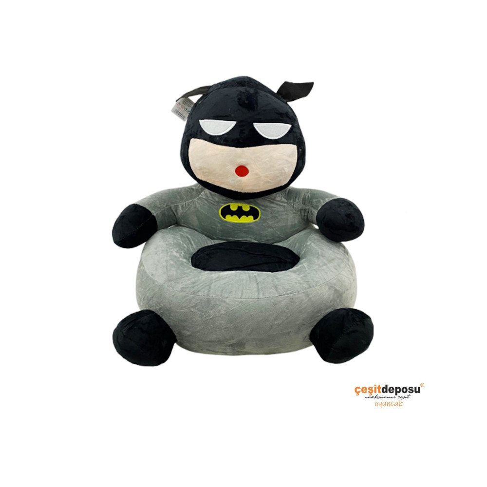 Siyah Kafa Figür Peluş Çocuk Koltuğu