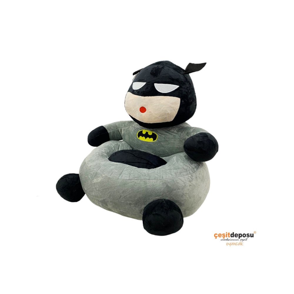 Siyah Kafa Figür Peluş Çocuk Koltuğu