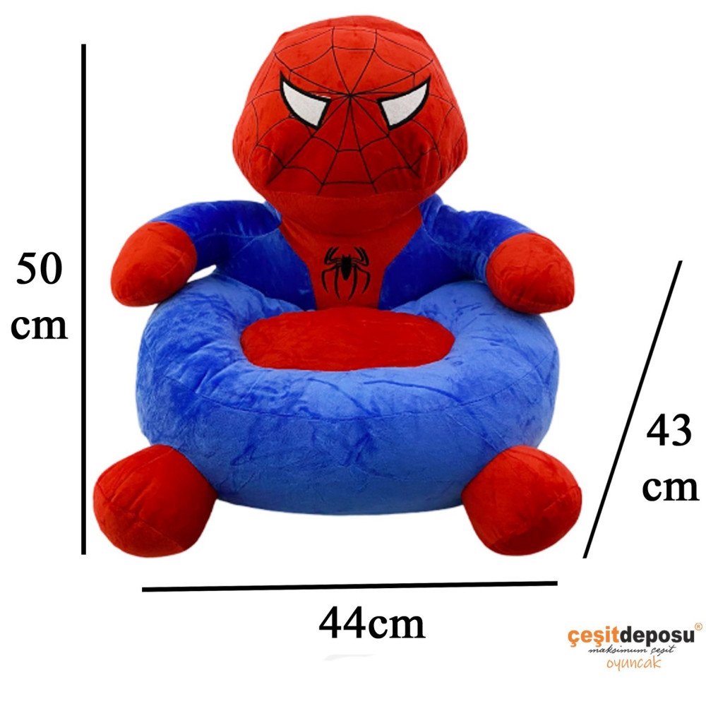 Kırmızı Kafa Figür Peluş Çocuk Koltuğu