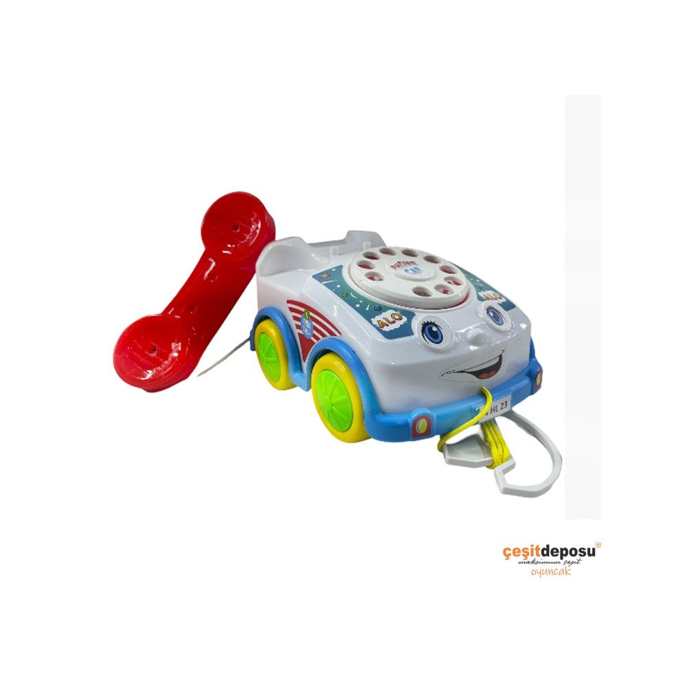 Poşette HL8001 İpli Arabalı Çekmeli Telefon