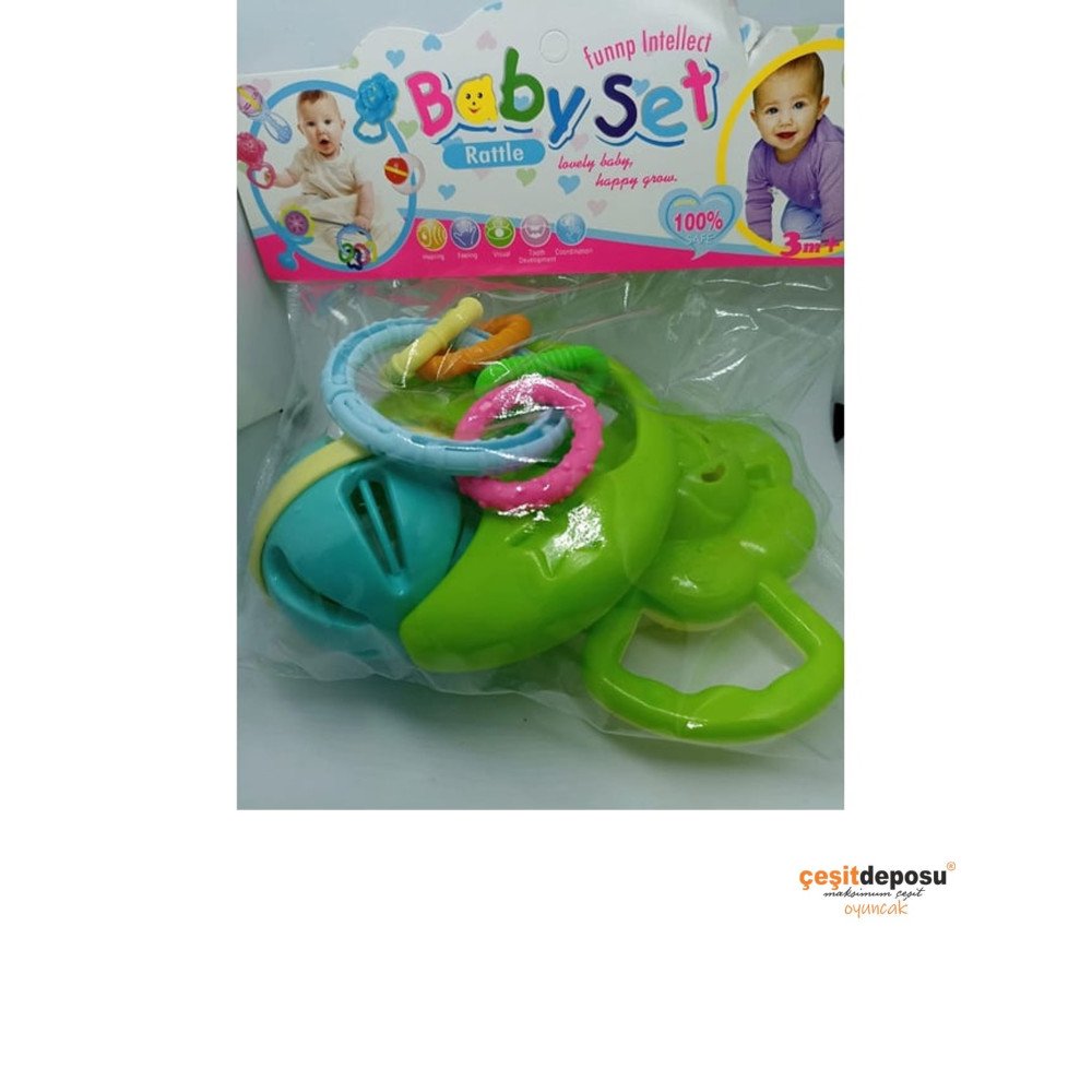 Plastik HL1007 3lü Kaliteli Çıngırak Seti