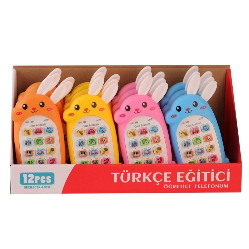 Türkçe 3123 Eğitici Tavşan Model Sesli Telefon