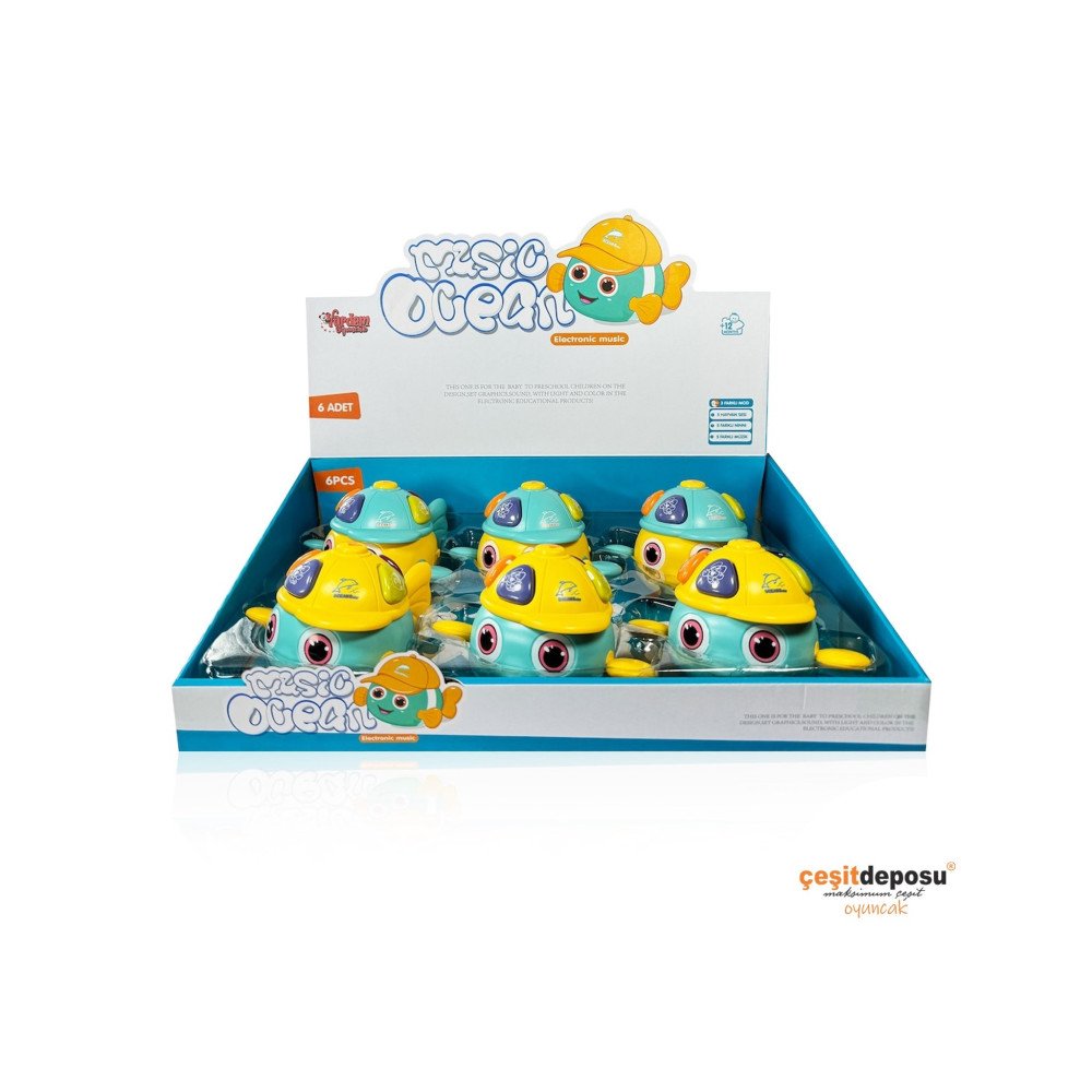 Vardem 855-99 Işıklı ve Müzikli Balık Bebek Piyano