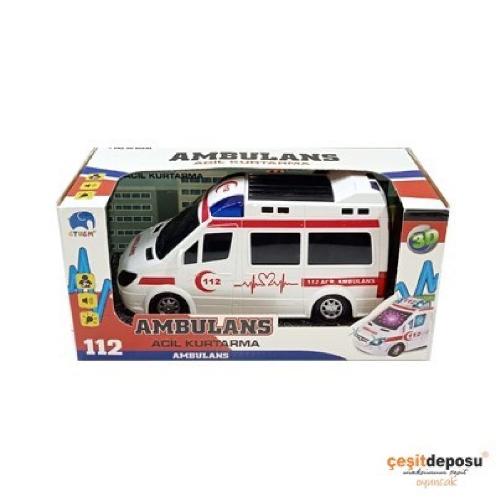 Pilli 89-2689B Sesli Işıklı Ambulans