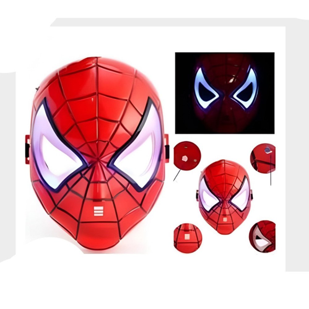 Pilli Işıklı 161 Karakter Örümcek Maske S001