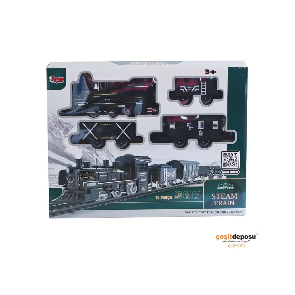 Vardem 1603C Tren Işıklı ve Buhar Çıkartan 15 Pcs