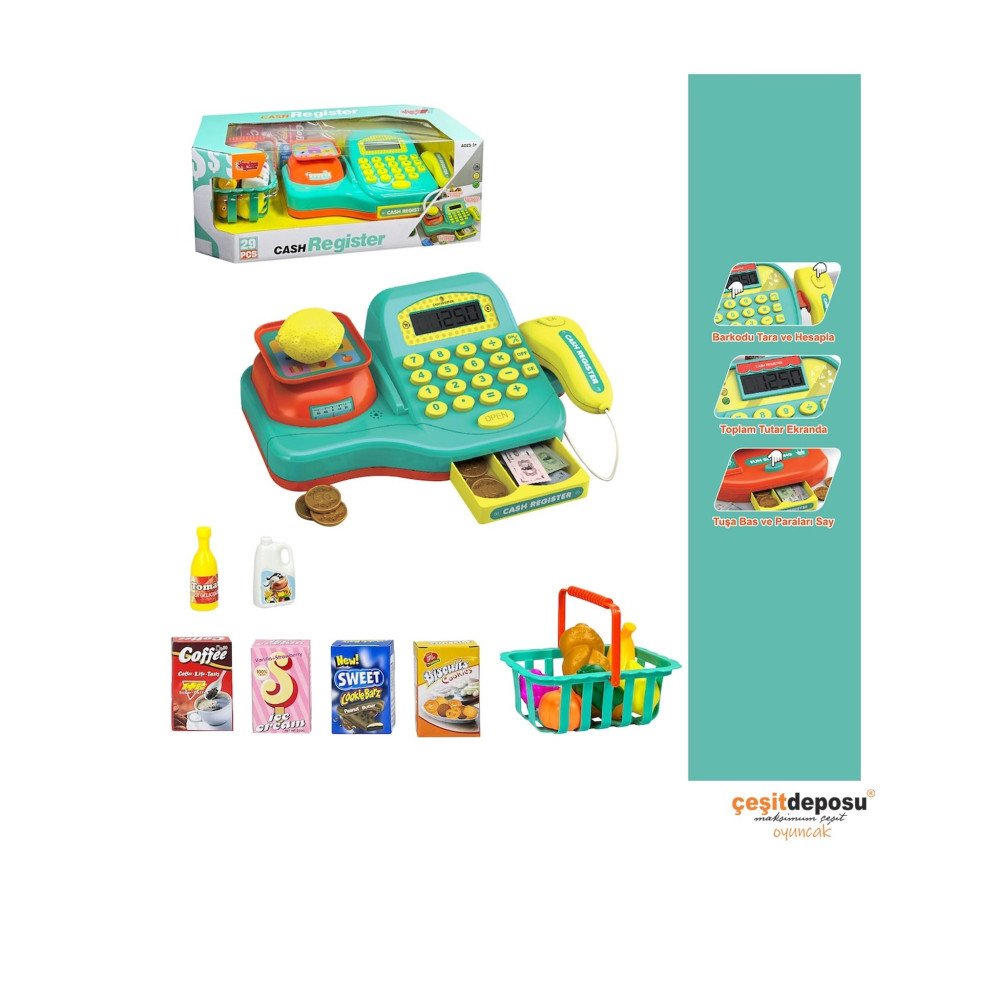 Vardem 820A17 Işıklı Hesap Mak.Yazar kasa 29pcs