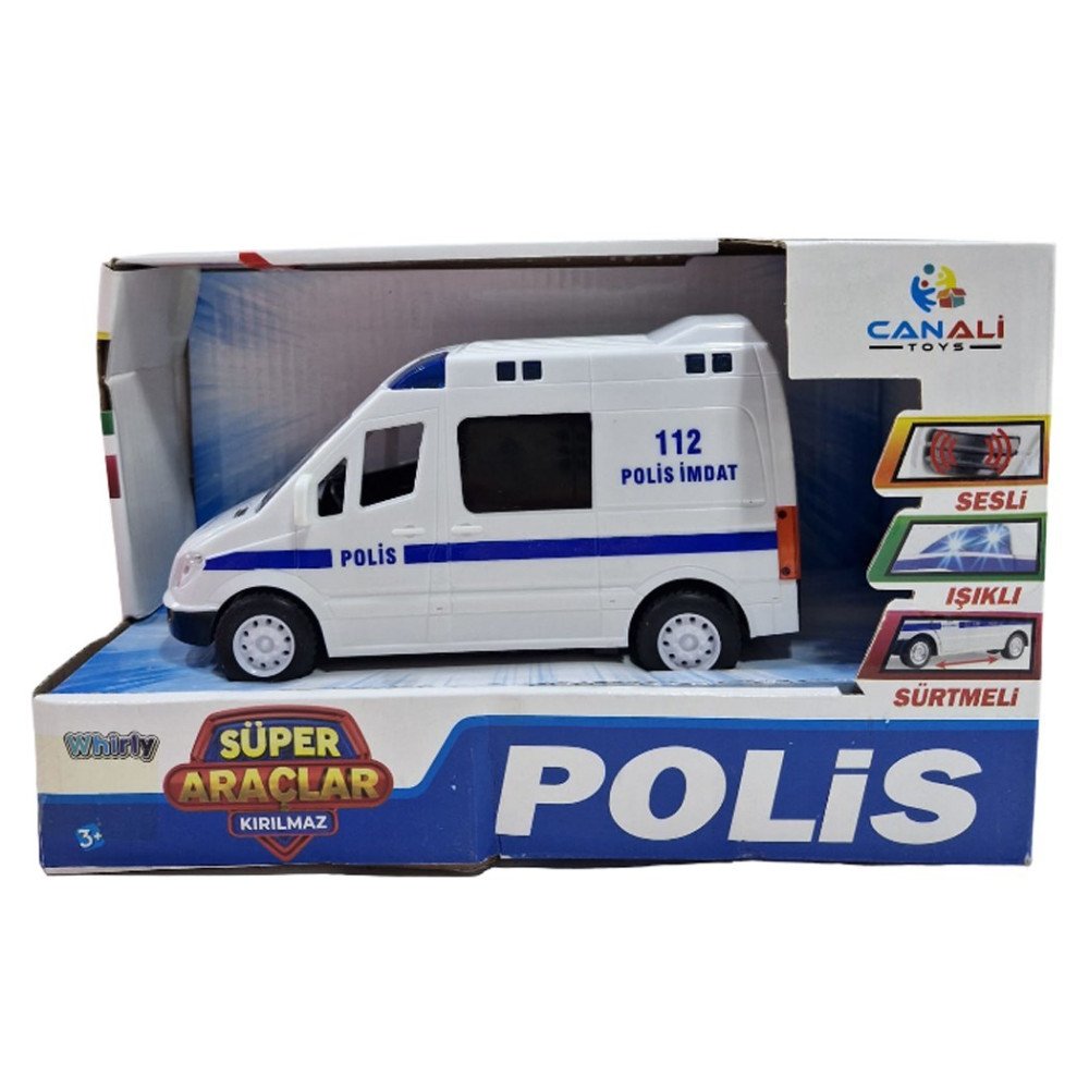 Sürtmeli CNL9999-1 Sesli Işıklı Polis Arabası