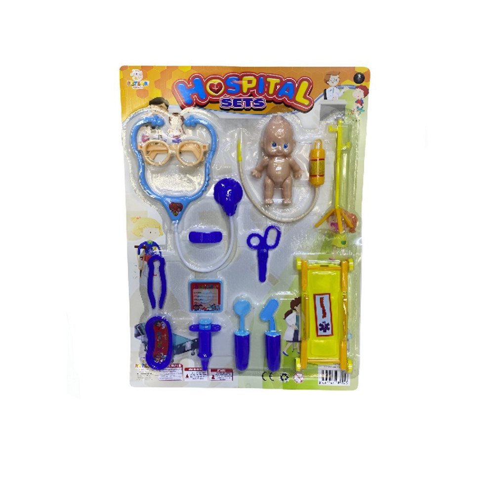 Kartela KS804 Büyük Sedyeli Doktor Set 14pcs