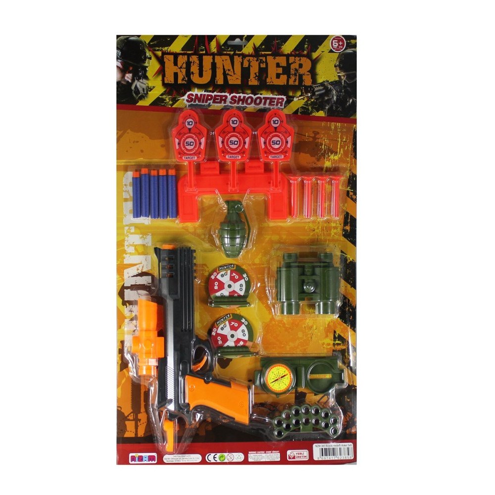 Kartela Hedefli Asker Tabanca Seti NZM385