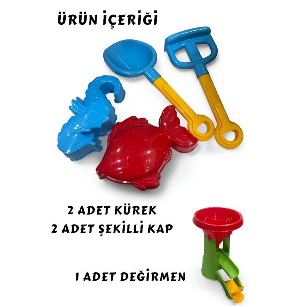 Kum Kovası 700 Büyük Yuvarlak Aksesuarlı