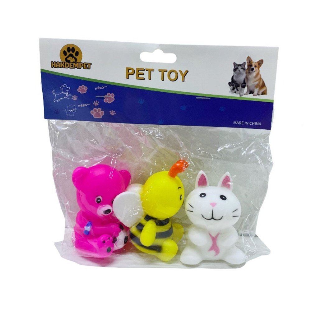 Poşettte HG3243 Vikvik 3lü Vinil Hayvanlar