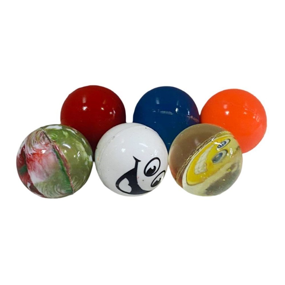 Renkli Pvc 45mm Zıplayan Desenli Top 50li