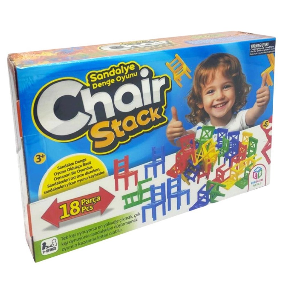 Chair Stack 740 Sandalye Denge Oyunu 18pcs