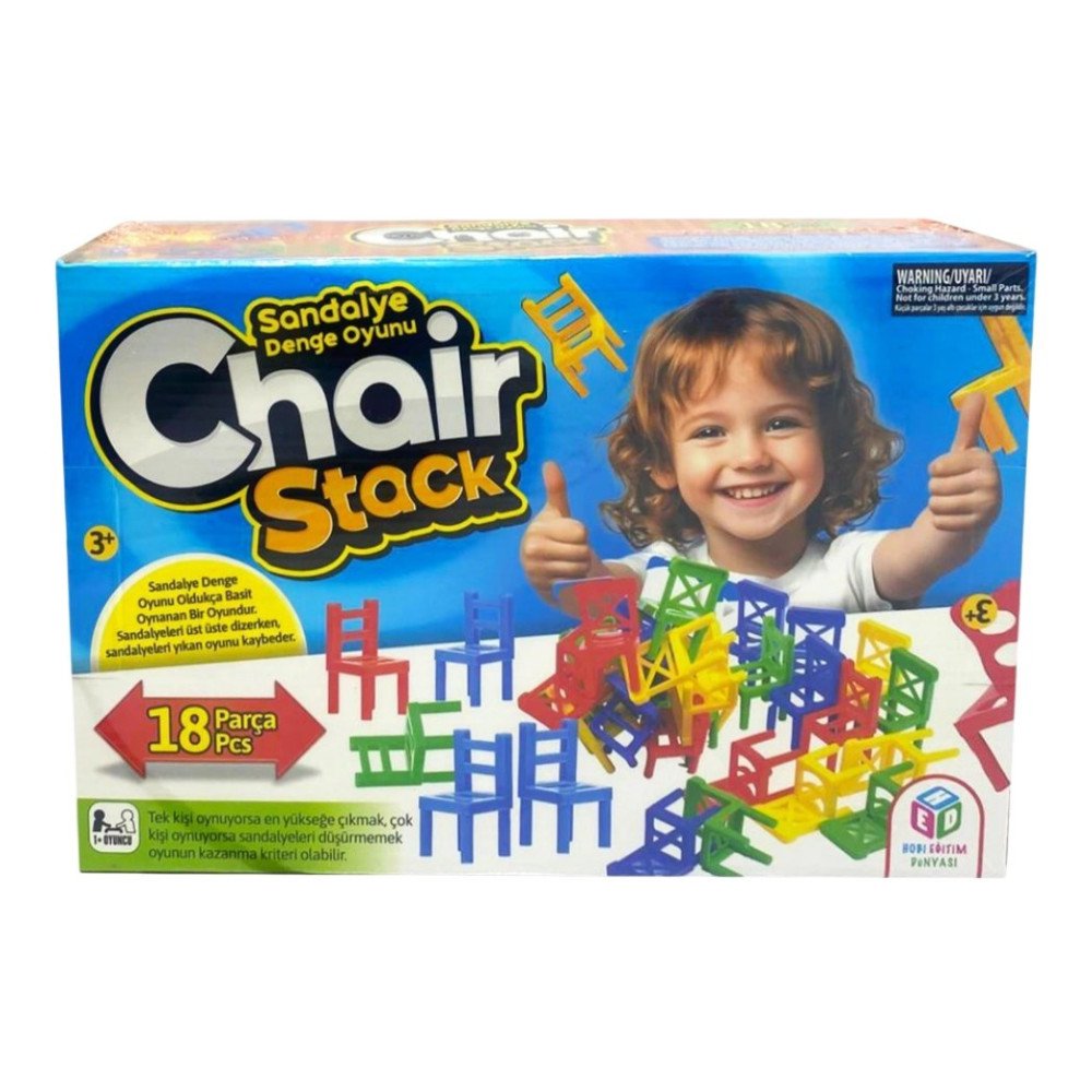 Chair Stack 740 Sandalye Denge Oyunu 18pcs