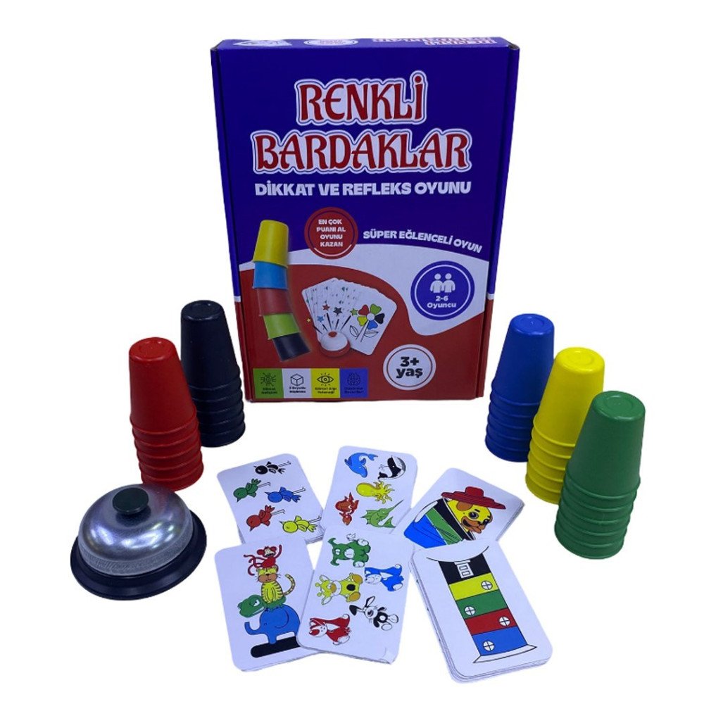 Renkli Ve Hızlı Bardak Oyunu 0472