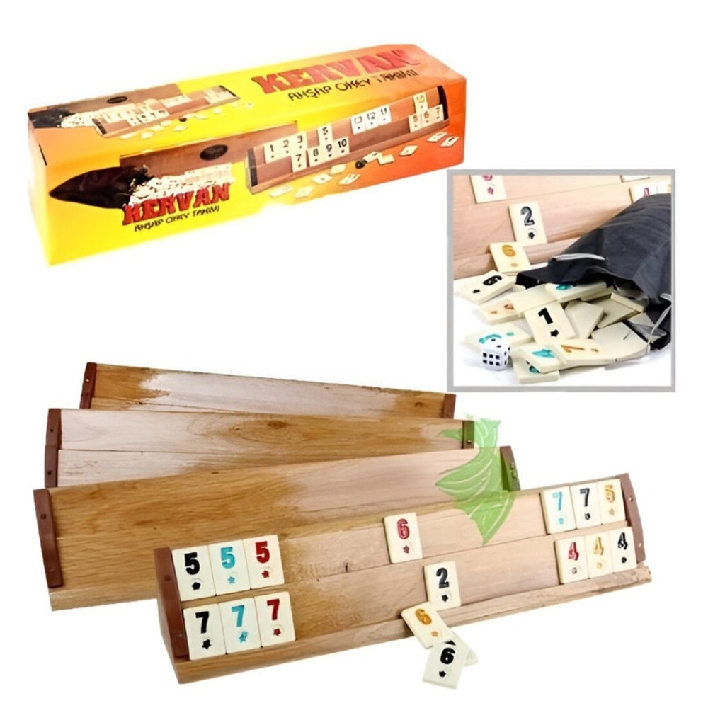 Okey Oyunu Kervan Ahşap Kalite