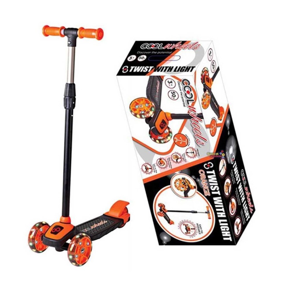 Scooter 58918 Twist 3+ Turuncu Işıklı