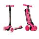 Scooter 60010 Cool Işıklı 3+ Cortix Katlanır Pembe