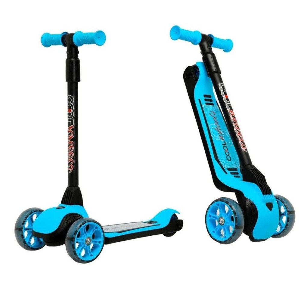 Scooter 60003 Cool Işıklı 3+ Cortix Katlanır Mavi
