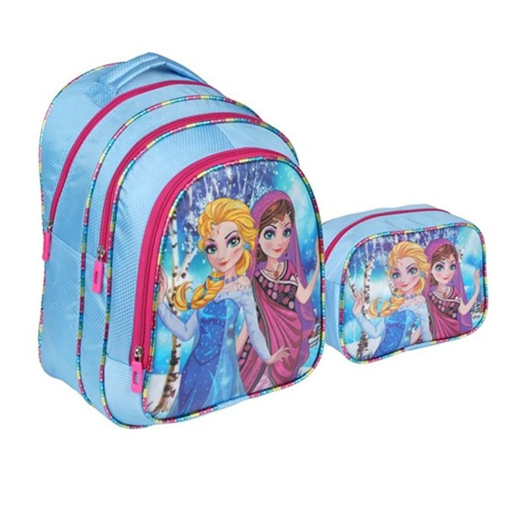 Okul Çantası 1311 İlkokul 3 Gözlü Set Simli