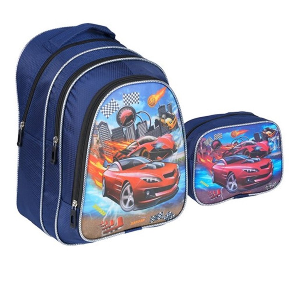 Okul Çantası 1312 İlkokul 3 Gözlü Set Simli